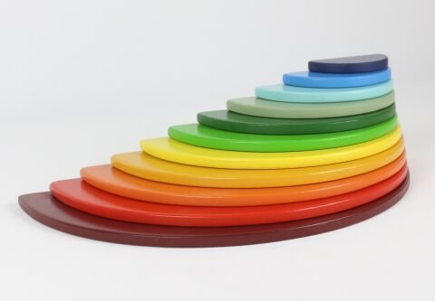 1+ YAŞA ÖZEL WALDORF GÖKKUŞAĞI YARIM DAİRE TABLA SETİ