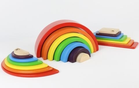 7 Lİ WALDORF GÖKKUŞAĞI 3 Ü BİR ARADA SET