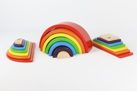 7 Lİ WALDORF GÖKKUŞAĞI 3 Ü BİR ARADA SET