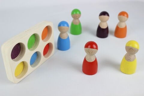 6 LI WALDORF GÖKKUŞAĞI İNSAN FİGÜRLERİ