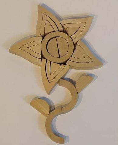 WALDORF ÇİÇEK YAPBOZ (NATUREL)