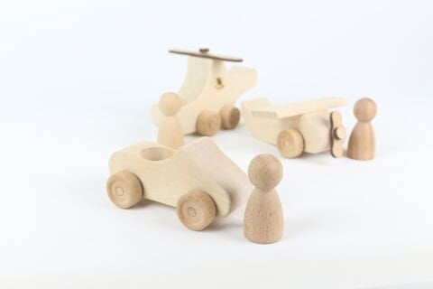 WALDORF NATUREL 3 LÜ TAŞIT SETİ ( HELİKOPTER, UÇAK, ARABA)